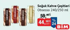 OBSESSO SOĞUK KAHVE ÇEŞİTLERİ 250 ML